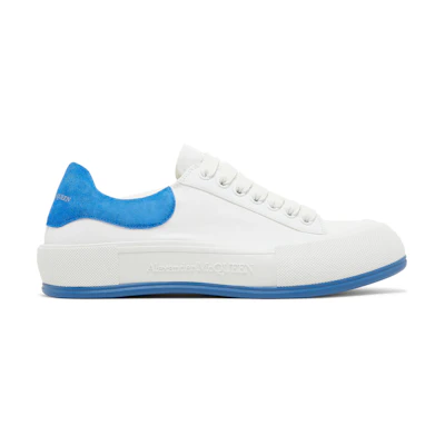Alexander McQueen Deck Plimsoll Low 'White Blue'