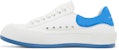 Alexander McQueen Deck Plimsoll Rendah 'Putih Biru' 654594-W4MV7-9255
