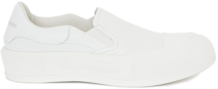 Alexander McQueen Deck Skate 'Triple White' Sepatu Putih Polos 654595-WHZT8-9065 Order Alexander McQueen Deck Skate 'Triple White' Sepatu Putih Polos 654595-WHZT8-9065