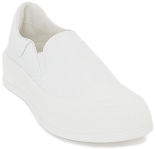 Alexander McQueen Deck Skate 'Triple White' Sepatu Putih Polos 654595-WHZT8-9065 Lookbook Alexander McQueen Deck Skate 'Triple White' Sepatu Putih Polos 654595-WHZT8-9065