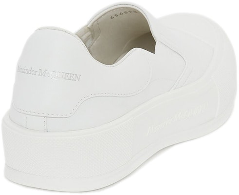 亞歷山大·麥昆 Deck 舒適耐磨 時尚板鞋 男款 雪白 Shop 亞歷山大·麥昆 Deck 舒適耐磨 時尚板鞋 男款 雪白