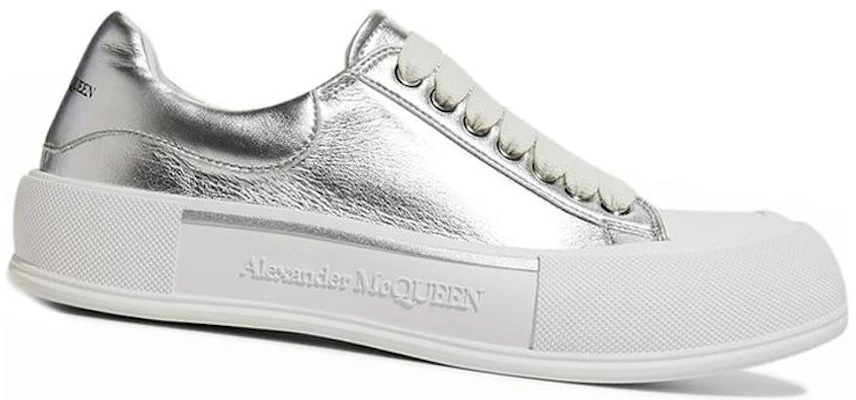Alexander McQueen Baskets Deck ''Canvas Argent Métallique'' 688549W4ST18100 Order Alexander McQueen Baskets Deck ''Canvas Argent Métallique'' 688549W4ST18100