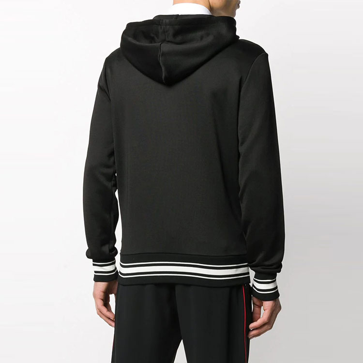 Alexander McQueen Double Logo Embroidered Hoodie Black Fashion. 595592-QOZ83-0901 圖 4