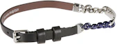 Buy Alexander McQueen Double Wrap Leather Bracelet Black for Men 6636881AABO1000