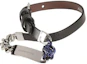 Lookbook Alexander McQueen Double Wrap Leather Bracelet Black for Men 6636881AABO1000