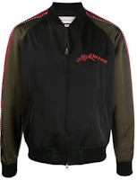 Alexander McQueen Dragon Embroidered Bomber Jacket Black 608719-QOR94-1000 Alexander McQueen Dragon Embroidered Bomber Jacket Black 608719-QOR94-1000