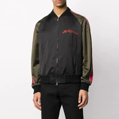 Chaqueta Bomber Negra Alexander McQueen Bordada con Dragón 608719-QOR94-1000 Lookbook Chaqueta Bomber Negra Alexander McQueen Bordada con Dragón 608719-QOR94-1000