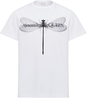 Alexander McQueen Dragonfly White/Black Animal Print T-Shirt 776328-QTAAI-0909 Order Alexander McQueen Dragonfly White/Black Animal Print T-Shirt 776328-QTAAI-0909