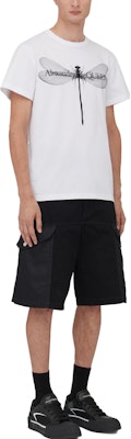 Alexander McQueen Dragonfly White/Black Animal Print T-Shirt 776328-QTAAI-0909 Purchase Alexander McQueen Dragonfly White/Black Animal Print T-Shirt 776328-QTAAI-0909