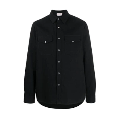 Alexander McQueen Embroidered Denim Jacket for Men 610153QOY45-1001