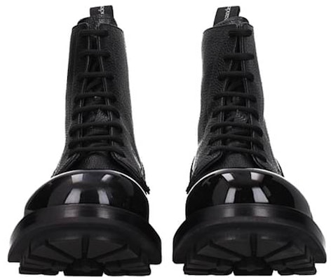 アレキサンダー・マックイーン 黒革アンクルブーツ 667910WHSZ31000 Lookbook アレキサンダー・マックイーン 黒革アンクルブーツ 667910WHSZ31000