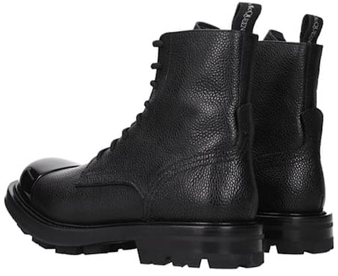 アレキサンダー・マックイーン 黒革アンクルブーツ 667910WHSZ31000 Shop アレキサンダー・マックイーン 黒革アンクルブーツ 667910WHSZ31000