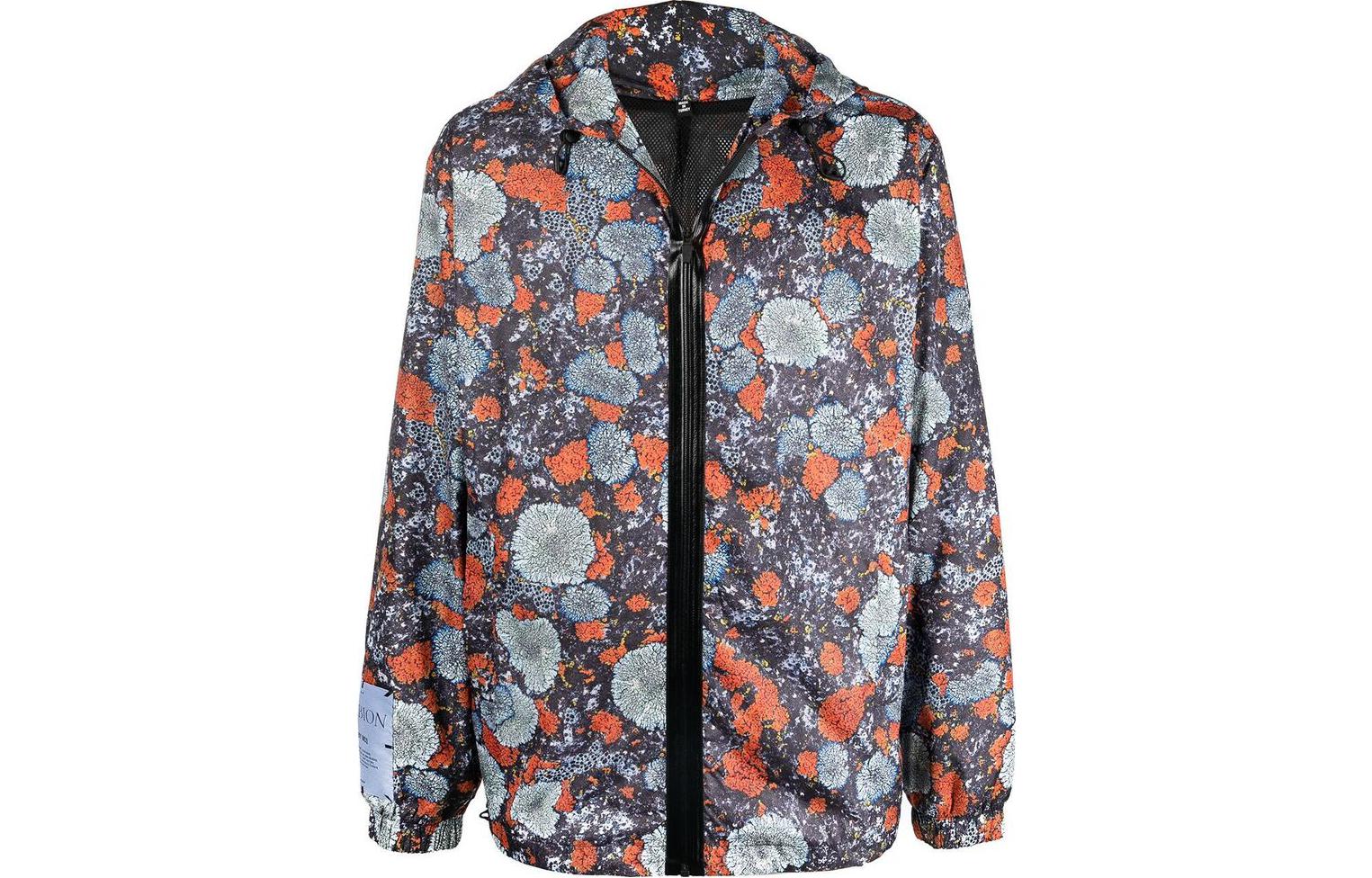 Alexander McQueen Floral Full-Print Zip-Up Hoodie Jacket 639002-RQT18-6766