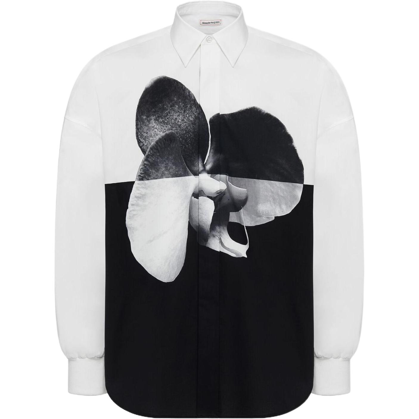 Alexander McQueen Floral Print Button-Up Shirt Multicolor 758905-QVO85-0900