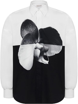 Alexander McQueen Floral Print Button-Up Shirt Multicolor 758905-QVO85-0900 Order Alexander McQueen Floral Print Button-Up Shirt Multicolor 758905-QVO85-0900