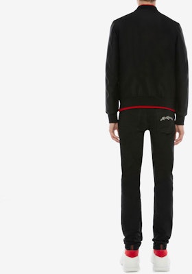 アレキサンダー・マックイーン FW20 クリスタル装飾ウールテーラードジャケット メンズ ブラック 599313-QOU32-1000 Shop アレキサンダー・マックイーン FW20 クリスタル装飾ウールテーラードジャケット メンズ ブラック 599313-QOU32-1000