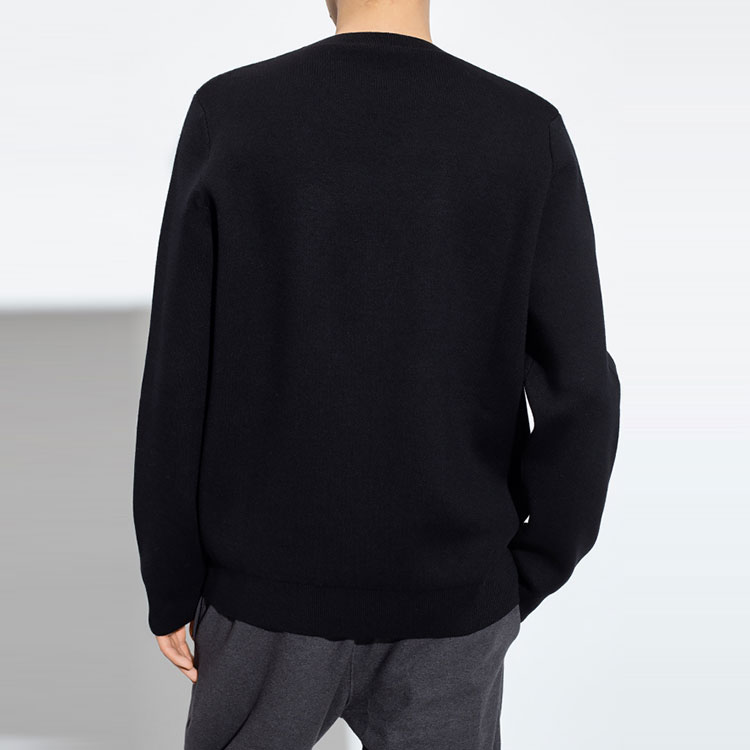 Details for 알렉산더 맥퀸 FW21 블랙 로고 울 크루넥 스웨터. 689556-Q1XDV-1001