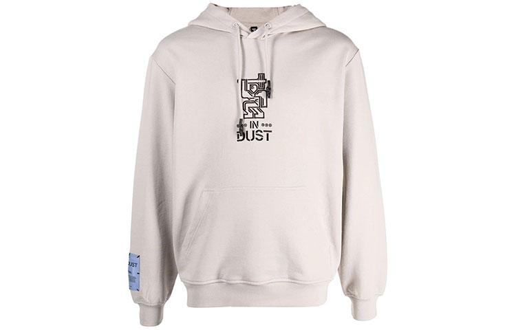 Alexander McQueen FW21 Abstract Letter Graphic Hoodie Grey () 662712-RRT17-8004