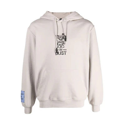 Alexander McQueen FW21 Abstract Letter Graphic Hoodie Grey () 662712-RRT17-8004