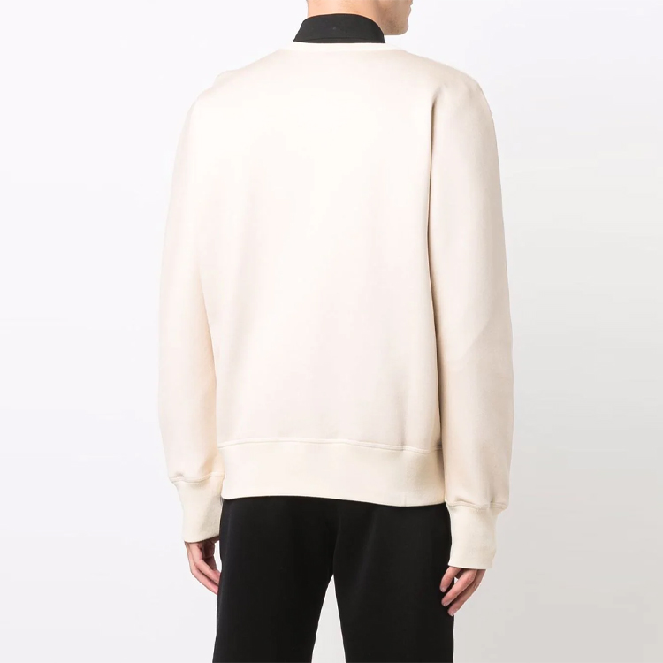 Purchase Alexander McQueen FW21 Beige Graphic Loose Fit Crewneck Sweatshirt Mens. 664680-QRX55-9545