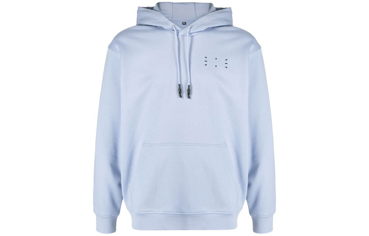 Alexander McQueen FW21 Blue Logo Pullover Hoodie Men 624727-RQR20-5355