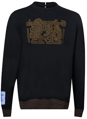 アレキサンダー・マックイーン FW21 刺繍コットンクルーネックスウェットシャツ ブラック 661263-RRT15-1000 Buy アレキサンダー・マックイーン FW21 刺繍コットンクルーネックスウェットシャツ ブラック 661263-RRT15-1000