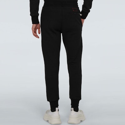 알렉산더 맥퀸 FW21 자수 코튼 조거 스웻팬츠 블랙 599618-QRX82-1000 Purchase 알렉산더 맥퀸 FW21 자수 코튼 조거 스웻팬츠 블랙 599618-QRX82-1000