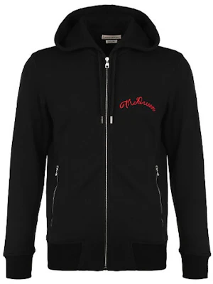 Sudadera Negra con Cremallera y Logo Bordado Alexander McQueen FW21 599617-QRX82-1000 Order Sudadera Negra con Cremallera y Logo Bordado Alexander McQueen FW21 599617-QRX82-1000