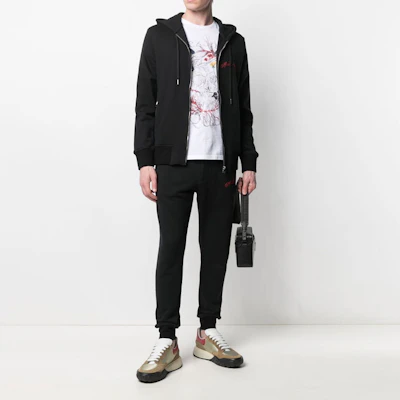 Sudadera Negra con Cremallera y Logo Bordado Alexander McQueen FW21 599617-QRX82-1000 Purchase Sudadera Negra con Cremallera y Logo Bordado Alexander McQueen FW21 599617-QRX82-1000