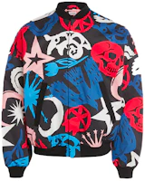 Alexander McQueen FW21 Floral Print Bomber Jacket Multicolor 666264QRT401068 Alexander McQueen FW21 Floral Print Bomber Jacket Multicolor 666264QRT401068