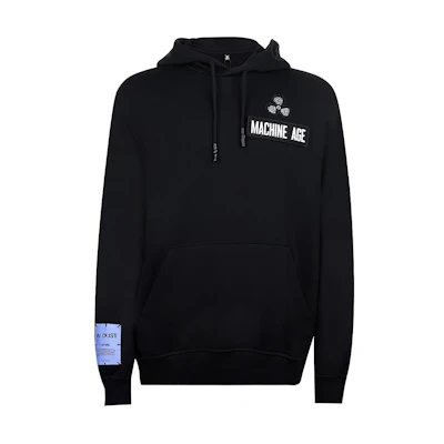 Alexander McQueen FW21 Logo Appliqué Hoodie Black 624727-RRT58-1000