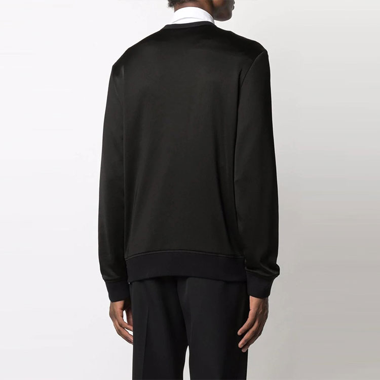 Shop 亞歷山大·麥昆 FW21 刺繡標誌 男款黑色圓領長袖衛衣 662587-QRZ74-0901