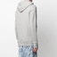 Shop 알렉산더 맥퀸 FW21 로고 자수 집업 후드 스웨트셔츠 그레이 599617QRX821401