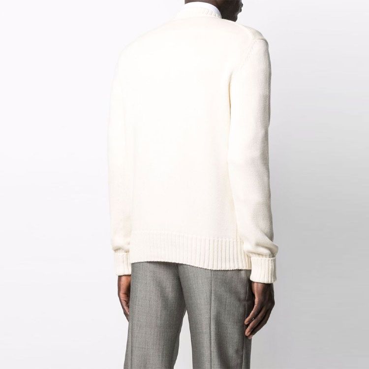 Purchase 알렉산더 맥퀸 FW21 로고 프린트 크루넥 스웨터 화이트 626454-Q1WZL-9227