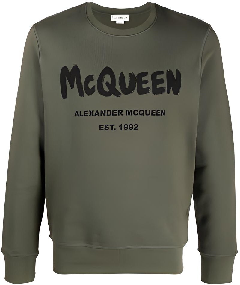 alexander-mc-queen-fw-21-logo-print-crewneck-sweatshirt-green-mens-688713-qsz-81-0904