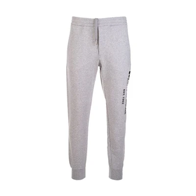 Alexander McQueen FW21 Logo Print Jogger Knit Pants Grey White. 662580QRZ710902