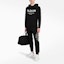 Shop Alexander McQueen FW21 Logo Print Jogger Sweatpants Black 662580-QRZ71-0901