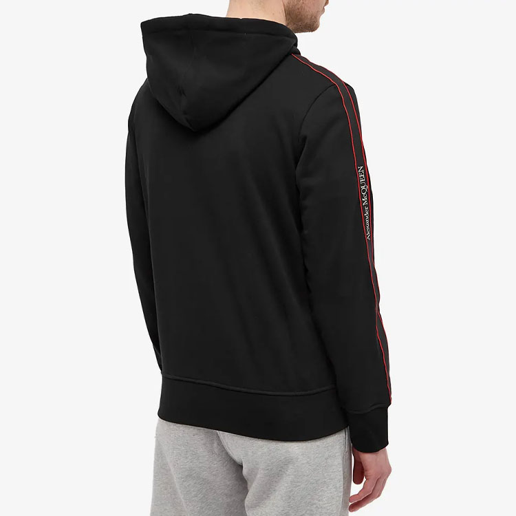 Alexander McQueen FW21 Logo Trim Hoodie Black Sweatshirt 654794-QRX75-0901 圖 5