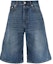 Order Alexander McQueen FW21 Mid-Rise Knee-Length Denim Shorts Blue 677779-QSY66-4001