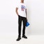 Lookbook Alexander McQueen Kaos Pendek Slim Fit Putih Pola FW21 Pria 666612-QRZ91-0900
