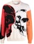 Order 알렉산더 맥퀸 FW21 스컬 인타르시아 크루넥 스웨터 화이트 663626-Q1RSX-5771