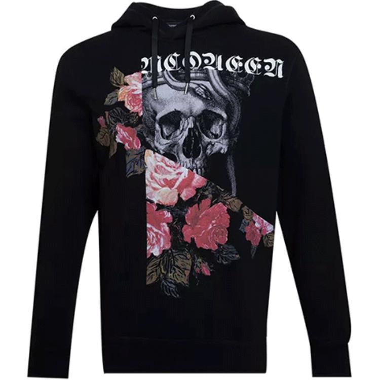 Alexander McQueen FW21 Skull Print Hoodie Black AM5203-21QLZ-93