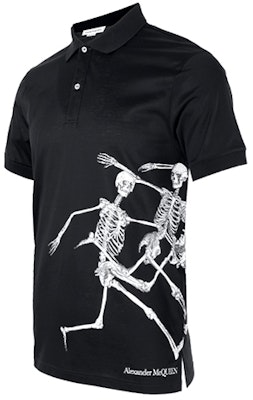 Alexander McQueen FW21 Kemeja Polo Lengan Pendek Cetak Skull Hitam 662555-QRZ80-0901 Shop Alexander McQueen FW21 Kemeja Polo Lengan Pendek Cetak Skull Hitam 662555-QRZ80-0901