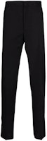 Alexander McQueen FW21 Solid Black Straight-Leg Casual Pants 624301-QRU42-1000 Alexander McQueen FW21 Solid Black Straight-Leg Casual Pants 624301-QRU42-1000