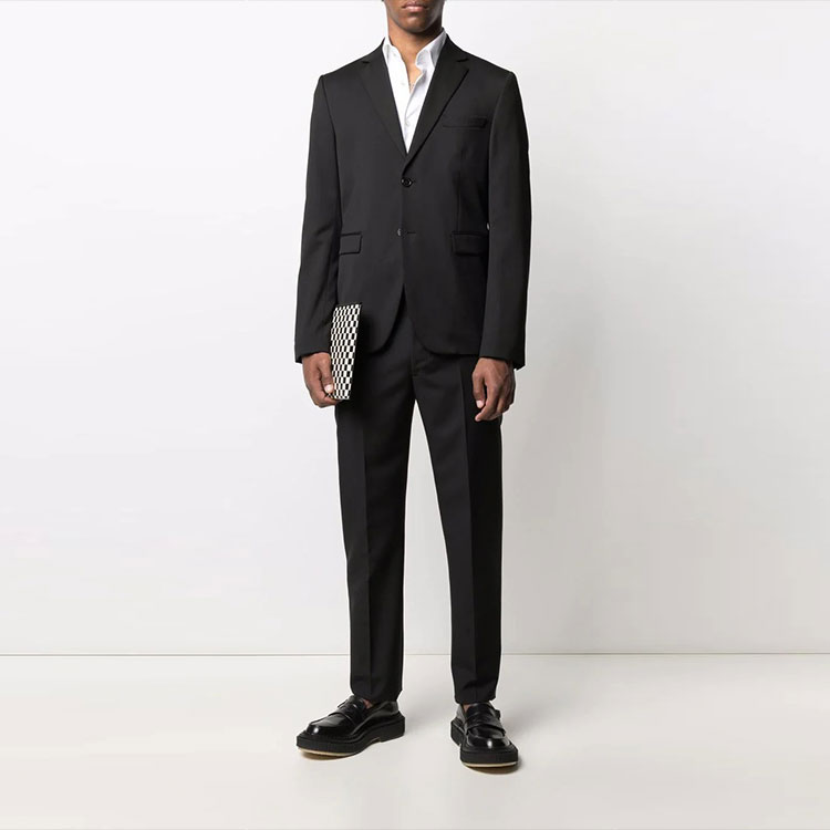 Lookbook Alexander McQueen FW21 Pantalones Casuales Negros Rectos para Hombre. 624301-QRU42-1000