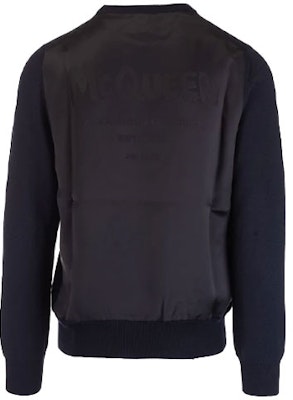 Alexander McQueen FW21 Solid Color Wool Pullover Sweater Blue 663621-Q1XBM-4061 Lookbook Alexander McQueen FW21 Solid Color Wool Pullover Sweater Blue 663621-Q1XBM-4061