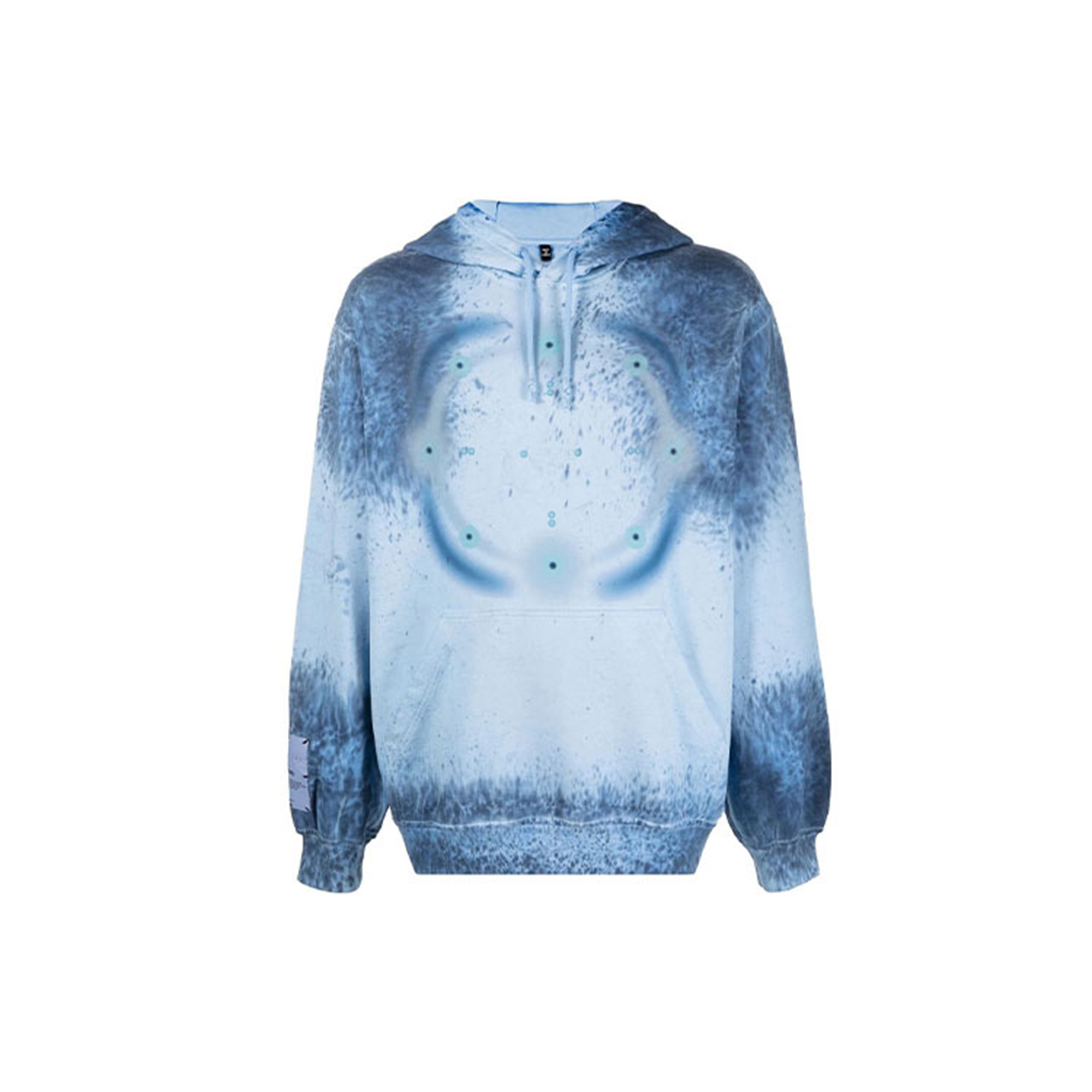 Alexander McQueen FW21 Tie-Dye Hoodie Blue 624727-RRT70-4001