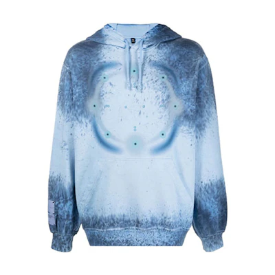 Alexander McQueen FW21 Tie-Dye Hoodie Blue 624727-RRT70-4001