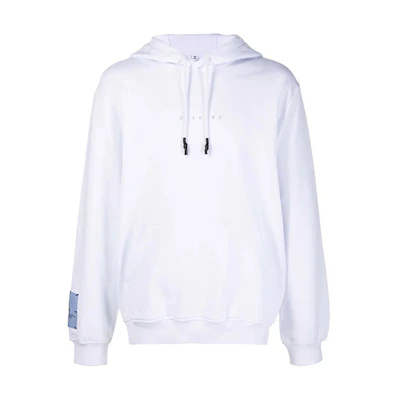 Alexander McQueen FW21 Tie-Dye Logo Hoodie White 624727-RRT74-9000