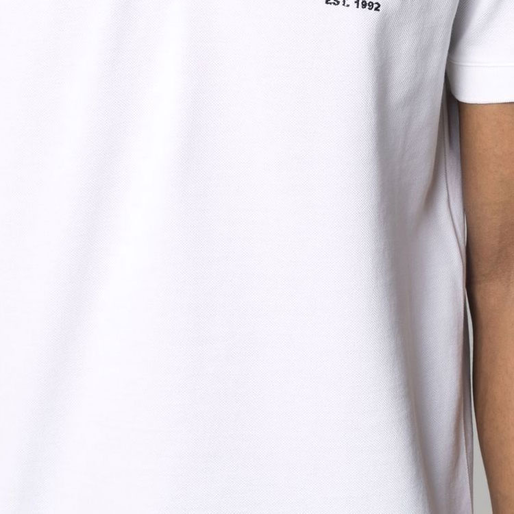 Sizing 亚历山大·麦昆 FW21 白色印字短袖POLO衫 662551-QRX33-9000